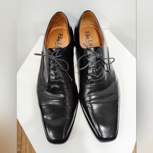 BLACK LEATHER MEN'S DRESS SHOES